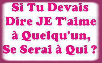 je t'aime ... personne
